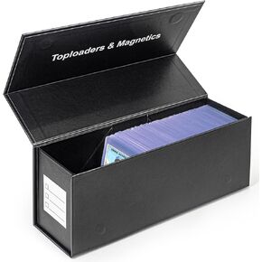 Top loaders Storage Box for Trading Cards, Vertical Magnetic Closure Sports Card Storage Box, Fit Loose Cards, Top loaders, Magnetic Card Holders