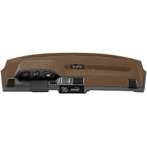 Coverking Dash Cover Mat Pad Custom Designed for Select Ford Bronco Dashboards: Velour Material, Brown