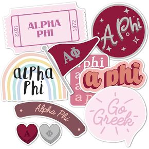 Desert Cactus Alpha Phi Sticker Decal Laptop Water Bottle Car (Cute Sheet)