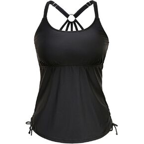 Holipick Womens Tankini Swim Top Only Tankini Bathing Suit Tops No Bottom