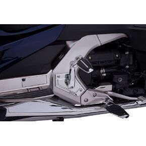 Goldstrike Adjustable Passenger Comfort Peg Mounts with Chrome Rail Pegs for Gold Wing