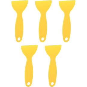 5pcs 3D Printer Spatula Flexible Plastic 3D Printing Resin Removal Scraper for WANHAO D8 for ANYCUBIC for Nova Yellow