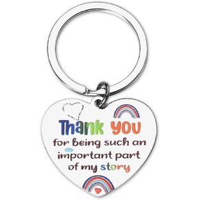 Thank You Keychians for Women Men Appreciation Gifts for Teacher Birthday Graduation Gifts from Students Thank You Gift for Mom Grandma Bff Thank you for Being Such An Important Part of My Story