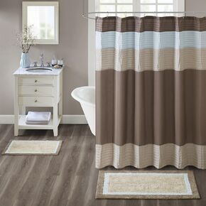 Madison Park Amherst Bathroom Rugs Room Décor 100% Cotton Tufted Ultra Soft Non-Slip, Absorbent Quick Dry Bathtub Mats, 20x30, Navy