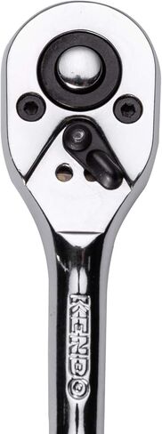 Kendo 42-Pieces 3/8’’ & 1/4" Dr. Ratchet Socket Wrench Set - CRV SAE & Metric Sockets & Accessories + 72 Tooth Reversible Quick Release Wrench - Premium Carry Case Included in Kuwait