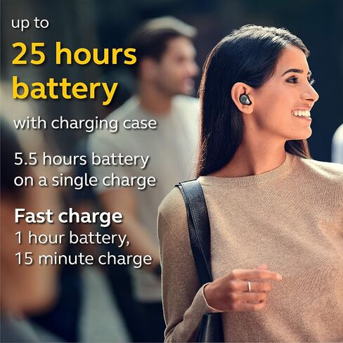 سماعات أذن بلوتوث لاسلكية Jabra Elite 85t - سماعات أذن متقدمة بخاصية إلغاء الضوضاء للمكالمات والموسيقى مع علبة شحن ووسادات شحن لاسلكية - رمادي (متجدد) in Saudi Arabia
