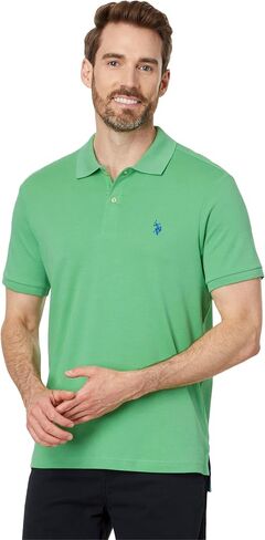 U.S. POLO ASSN. Men's Solid Interlock Polo in Saudi Arabia