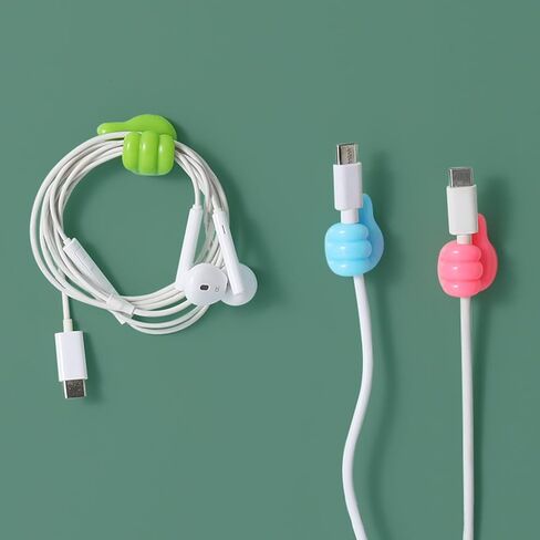 40 قطعة من خطافات حائط الإبهام المصنوعة من السيليكون، خطاف إبهام ذاتي اللصق، خطافات حائط متعددة الوظائف لسماعات الرأس وكابل تخزين الحائط في المنزل والمكتب in Kuwait