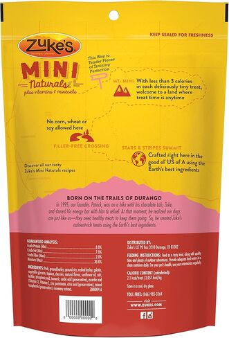 Zuke’s Mini Naturals Soft And Chewy Dog Treats For Training Pouch, Natural Treat Bites With Pork Recipe - 6.0 OZ Bag in Saudi Arabia