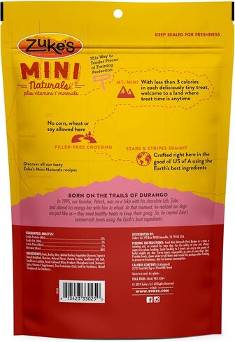 Zuke’s Mini Naturals Soft And Chewy Dog Treats For Training Pouch, Natural Treat Bites With Pork Recipe - 6.0 OZ Bag in Saudi Arabia
