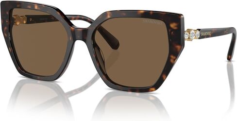 SWAROVSKI Women's Sk6016f Low Bridge Fit Rectangular Sunglasses in Saudi Arabia
