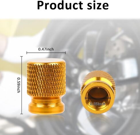 Tire Valve Stem Caps, Anodized Aluminum Wheel Valve Covers Accessories, Corrosion Resistant Leak-Proof, Universal for Cars, SUVs, Bikes, Trucks and Motorcycles 4PCS (Titanium Color) in Saudi Arabia