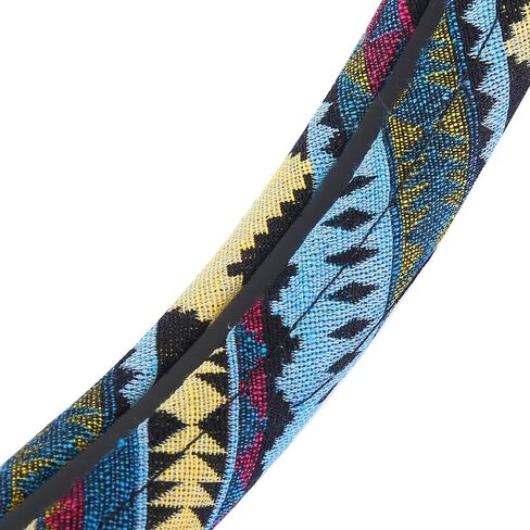 X AUTOHAUX 40cm 16 Inch Universal Steering Wheel Cover for Cars Trucks SUV Ethnic Style Multicolor Printing Pattern in Saudi Arabia