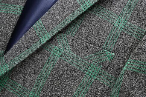 Mens Plaid Blazer Sports Coat Casual Slim Fit Checkered Blazer for Men Wedding in Kuwait