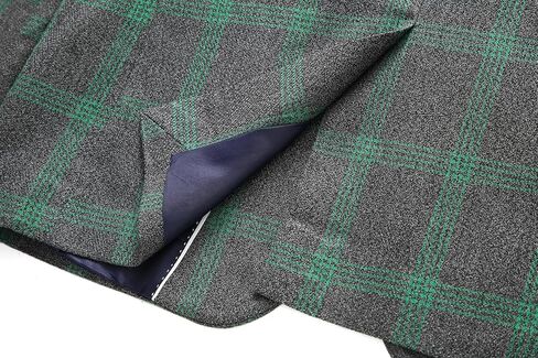 Mens Plaid Blazer Sports Coat Casual Slim Fit Checkered Blazer for Men Wedding in Kuwait