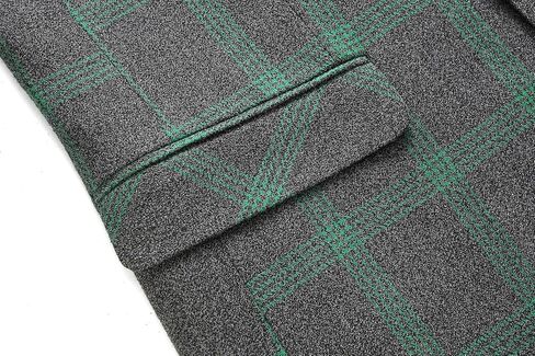 Mens Plaid Blazer Sports Coat Casual Slim Fit Checkered Blazer for Men Wedding in Kuwait