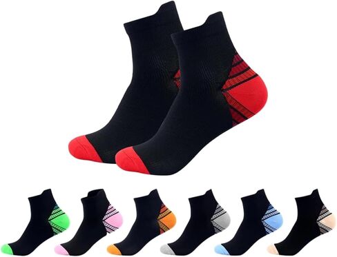 مجموعة من 7 أزواج من جوارب الكاحل للرجال والنساء للجنسين، جوارب رياضية عصرية من القطن in Kuwait