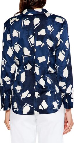 NIC+ZOE Women's Mosaic Blues Shirt in Saudi Arabia