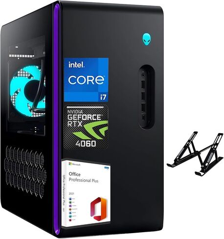 كمبيوتر مكتبي Alienware Aurora R16 للألعاب، معالج Intel 20-core i7-14700F (يصل إلى 5.40 جيجاهرتز)، NVIDIA GeForce RTX 4060، ذاكرة وصول عشوائي DDR5 سعة 32 جيجابايت، محرك أقراص SSD سعة 2 تيرابايت، محرك أقراص ثابتة سعة 2 تيرابايت، Wi-Fi 6E، Win 11 Pro، مع تر in Saudi Arabia