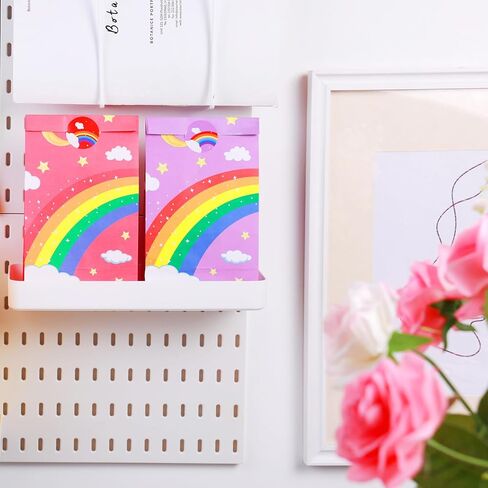 Generic 24 Pieces Rainbow Gift Paper Bags,come with free sealing stickers,can be used for party and other event supplies,Birthday Party,Wedding,Easter,Gifts and Celebrations. in Saudi Arabia