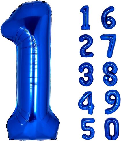 بالون عملاق باللون الأزرق الداكن رقم 4، بالونات هيليوم مايلر من رقائق معدنية مقاس 40 بوصة لحفلات أعياد الميلاد، ديكورات عيد الميلاد الرابع للأطفال، لوازم تزيين حفلات الذكرى السنوية (أزرق داكن رقم 4) in Kuwait