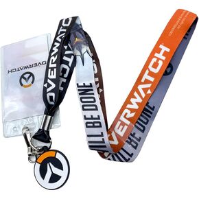 Overwatch Reinhardt Lanyard and ID Badge Holder - Justice Will Be Done