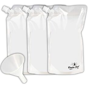Collapsible Reusable Foldable Eco-Friendly 16 Oz Water Bottle – BPA Free - (3 pack)