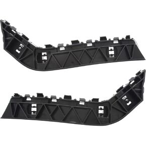 Front Right Passenger Left Driver Side Bumper Cover Support Bracket Spacer Set 2 Replacement For 2016-2021 Honda Civic Black Textured HO1032109 HO1033109 71193TBAA00 71198TBAA00