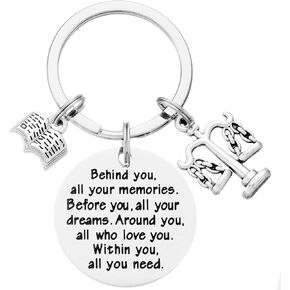 Gifts for Lawyers Women Men Keychain Law School Graduation Birthday Gift Future Lawyer Keychain