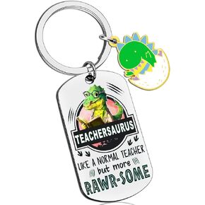 Teacher Appreciation Gifts For Women Cool Keychian Gifts For Teachers Daycare Teacher Gifts Teachers Day Gift Teacher Birthday Gift Christmas Thank You Teacher Gifts Teachersaurus Keyring Necklace