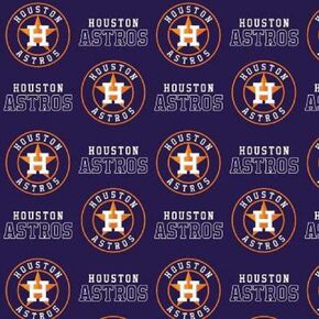 Astros Cotton Fabric - 1 Yard