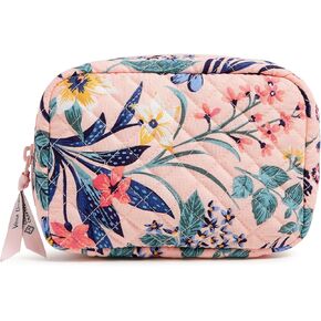 Vera Bradley Cotton Zip-Around Jewelry Organizer Case, Paradise Coral