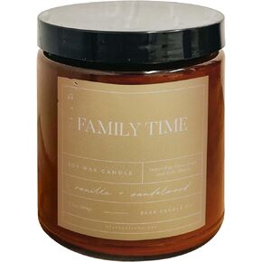 Blessed is She Premium California Redwood & Cedar Scented Glass Candle Jar with Lid - 7.2 Oz | 100% Natural Soy Wax with Wood Wick Candles | 70-84 Hours Long Burning Aromatherapy Candle
