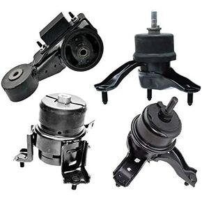 K0758 Engine Motor & Transmission Mount Kit 4PCS Compatible with Fits 2004-2006 Toyota Sienna 3.3L 2WD | A62009 A4295 A4257 A4207