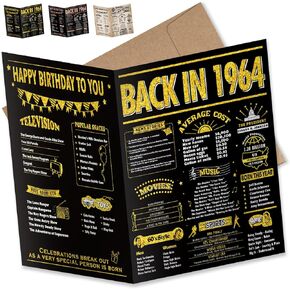 InstaDecor 17th Birthday Card Gifts for Girls or Boys, Happy and Funny 17 Birthday Greeting Card for Her or Him, Jumbo 8x10 Inch Print, Gold Laser