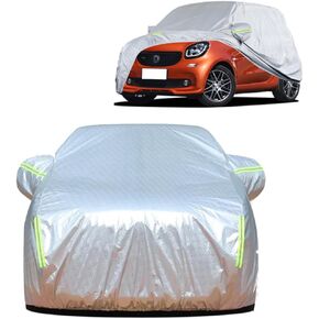 Mallofusa Car Covers Fitted for Smart Fortwo Full Car UV Protection for All Weather Outdoor