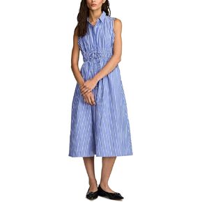 Lucky Brand Women's Cinch Waist Shirt Dress