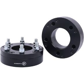 VLAOSCHI Black Forged 5x5.5 to 6x5.5 Wheel Adapters 2 Inch Compatible with Dodge F-ord (Adapt 6 Lug Rim on 5 Lug Truck) for 1994-2018 R-AM 1500 | 1975-1996 F150 | 1966-1996 Bronco - Pack of 2