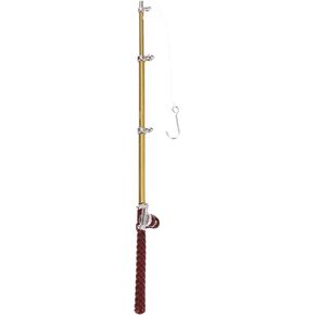 Totority Dollhouse Fishing Pole, 1:12 Miniature Fishing Pole Dollhouse Decoration Model Adorable Mini Fishing Pole Micro Landscape Fishing Pole Accessories
