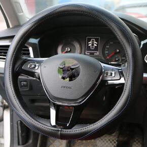 O SHI CAR Universal Silicone Steering Wheel Cover - Protect and Refresh Your Vehicle - Fits 14.5-15.1 inch Standard Steering Wheels Black