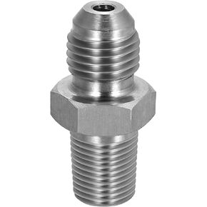 EVIL ENERGY 3AN Male Flare to 1/8" NPT Pipe Fitting Adapter Stainless Steel Straight