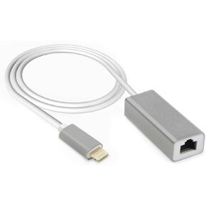 RJ45 Ethernet Adapter, Huesapan RJ45 Ethernet LAN Wired Network Adapter,3.3ft Cable,100Mbps, Compatible with Phone/Pad and More, Required 10.0 or Above Software Version