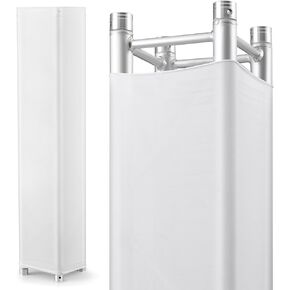 2 Pcs White Truss Cover Fits 6.56 ft x 8 in Box Truss Scrim Elastic Fabric Seamless Integration Easy Installation Pull over Truss Sleeves