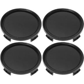 eMagTech 4PCS 74mm Car Wheel Centre Hub Center Caps Covers Part Numbers B66470207/B66470200 Wheels Rim Hub Cap Hubcaps Automotive Parts ABS Black