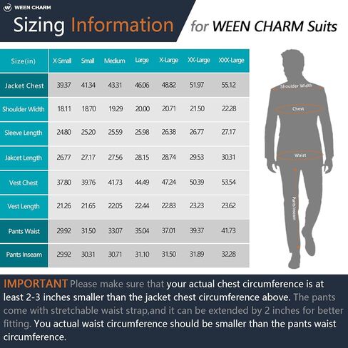 بدلات رجالية من WEEN CHARM بقصة ضيقة، بدلة من 3 قطع للرجال، سترة وسترة بزرارين وسروال مع ربطة عنق، مجموعة بدلة سهرة للرجال in Kuwait