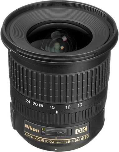 Nikon AF-S DX NIKKOR 10-24mm f/3.5-4.5G ED Lens (2181) + Filter Kit + Cap Keeper + Cleaning Kit in Saudi Arabia