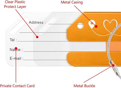 Adventure Begins Metal Luggage Tag - Stylish Travel Accessory for Globetrotters, Perfect Wedding, Birthday & All Occasion Gifts (Black) in Saudi Arabia