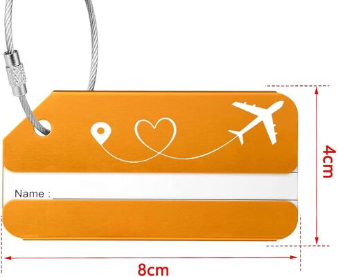 Adventure Begins Metal Luggage Tag - Stylish Travel Accessory for Globetrotters, Perfect Wedding, Birthday & All Occasion Gifts (Black) in Saudi Arabia