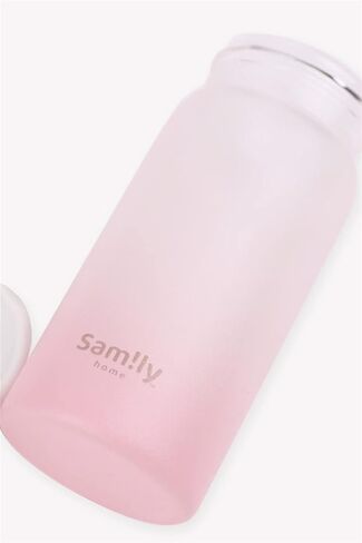 8oz/230ml Silicone Coated Small Glass Water Bottle with White Cap,Pretty and Cute(Blue Bottle) in Saudi Arabia
