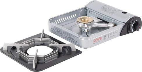 Chef Master 90011 Portable Butane Stove | 10,000 BTU Outlet | Camp Kitchen Equipment | Emergency Stove | Hurricane Stove | Single Burner Camp Stove | Camping Cooking Stove + 4 Fuel Canisters in Saudi Arabia